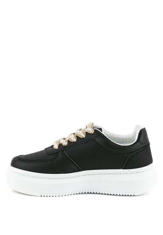faux leather pink sneakers women with stylish gold laces for casual wear
