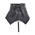 VacationGrabs faux leather skirt belt with a stylish bow detail for trendy women's outfits