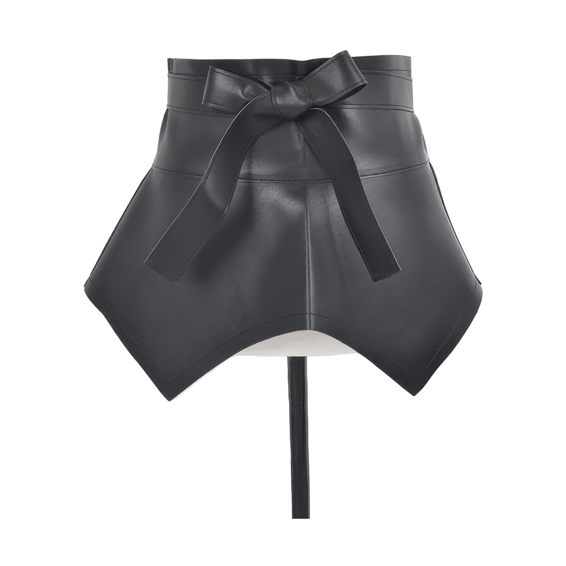 VacationGrabs faux leather skirt belt with a stylish bow detail for trendy women's outfits