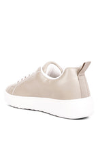 Women's faux leather white sneakers, stylish and comfortable for everyday wear