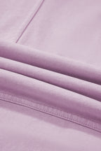 Mineral Wash Reverse Seam Drawstring Elastic Waist Pants