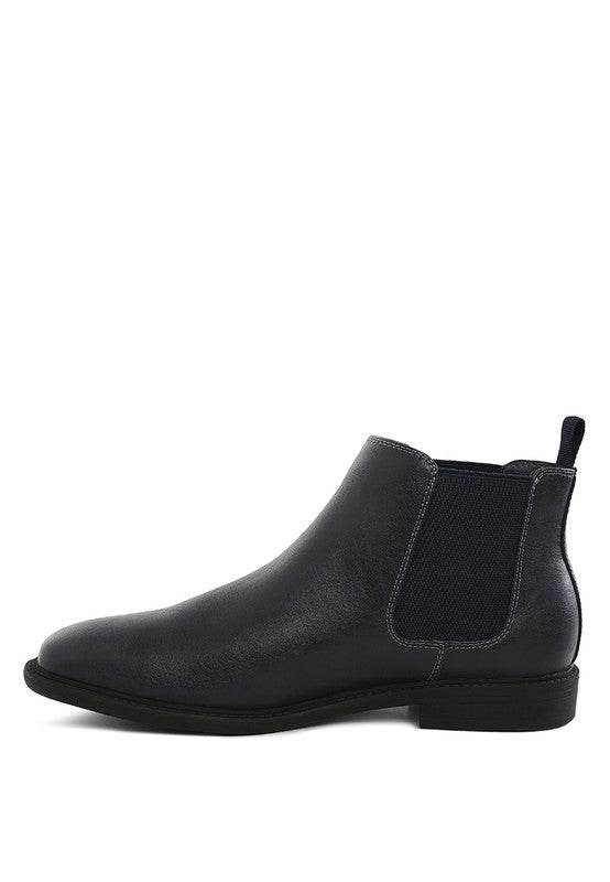 Fraser Men's Faux Leather Chelsea Boots - VacationGrabs