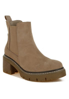 Women's Shoes - BootsVostok Suede Chunky Chelsea Boots - VacationGrabs