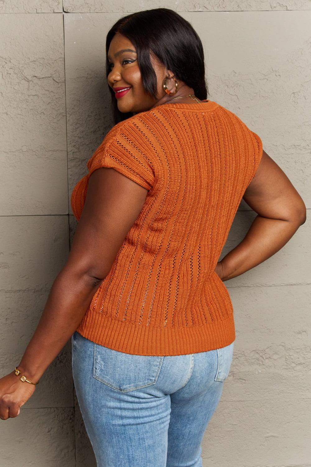 Women's Sweaters Sew In Love Full Size Preppy Casual Knit Sweater Vest