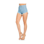 Kim High Rise Short in Light Blue - VacationGrabs