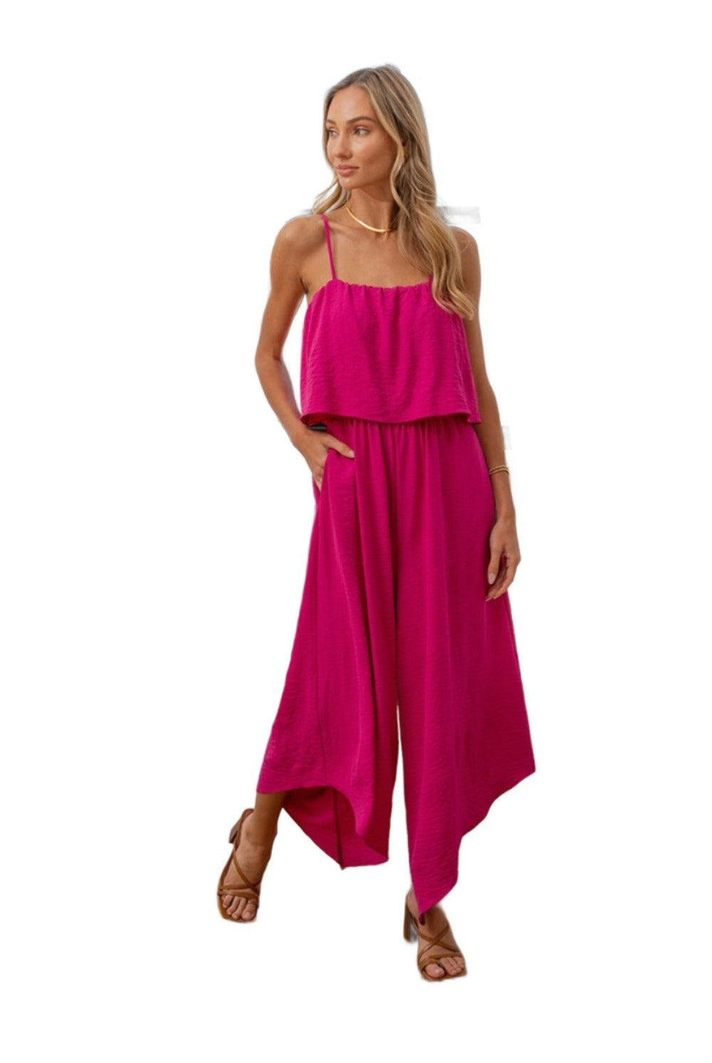 Women's Jumpsuits & Rompers Sew In Love Full Size Sleeveless Wide Leg Jumpsuit