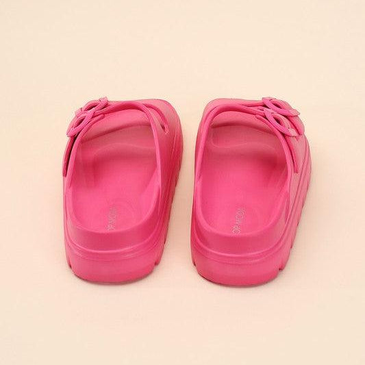 Women's Shoes - Sandals Buckle Strap Slides Sandals