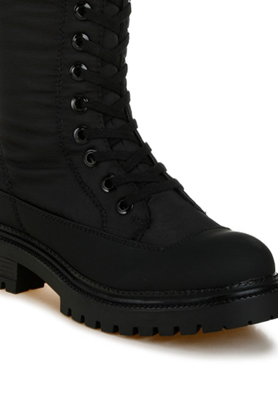 Women's Shoes - BootsArgi Anti-Skid Lace-Up Combat Boots - VacationGrabs