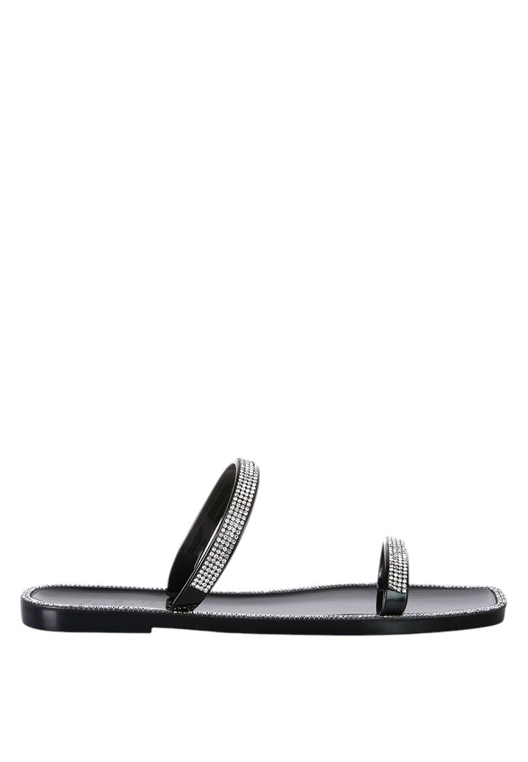 Fenta Diamante Detail Jelly Flats