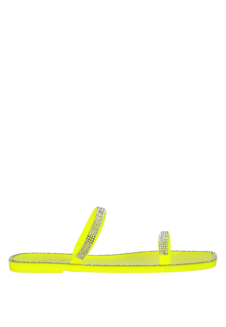 Fenta Diamante Detail Jelly Flats