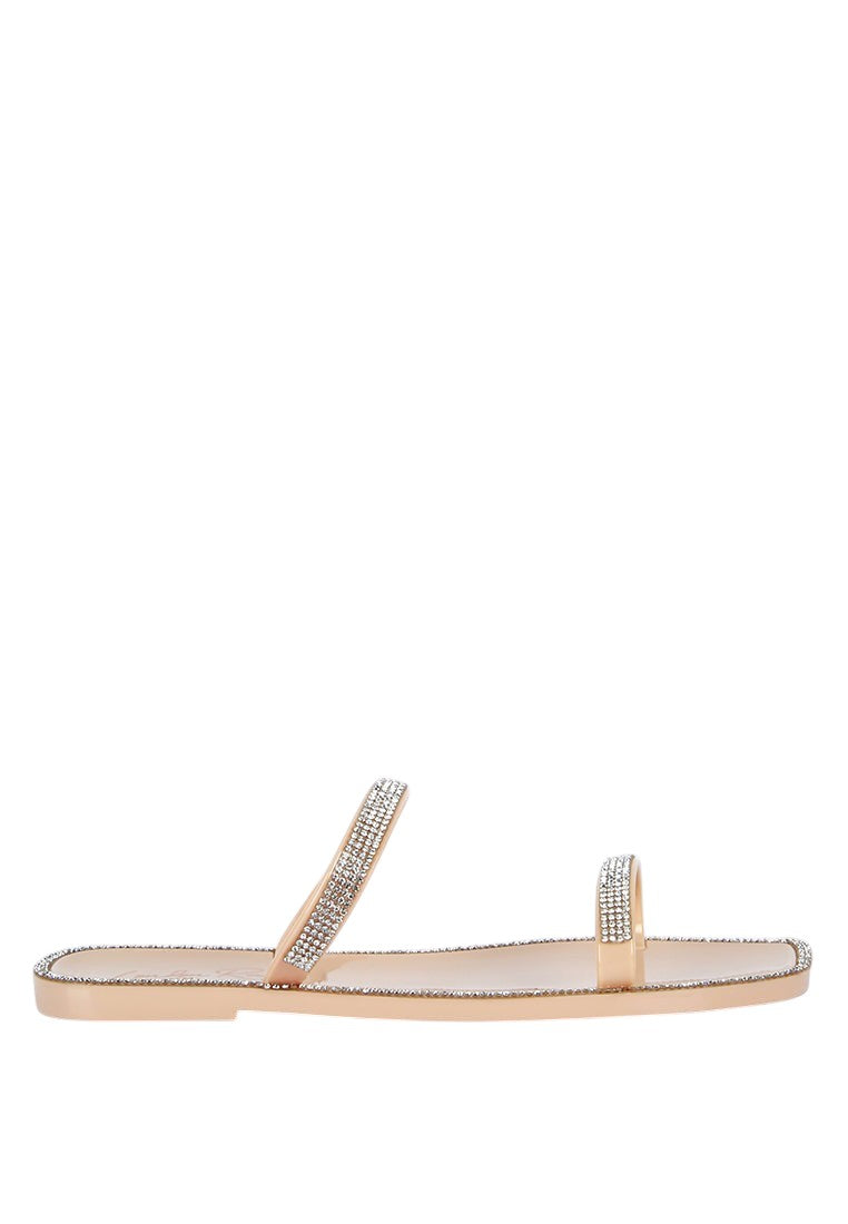 Fenta Diamante Detail Jelly Flats