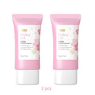 Sakura exfoliating gel for face, pink tubes for smooth skin