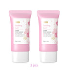 Sakura exfoliating gel for face, pink tubes for smooth skin