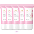 Set of 5 Sakura exfoliating gel for face, pink, removes dead skin