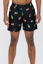 Pineapple Print Swim Shorts | 5.5" Inseam