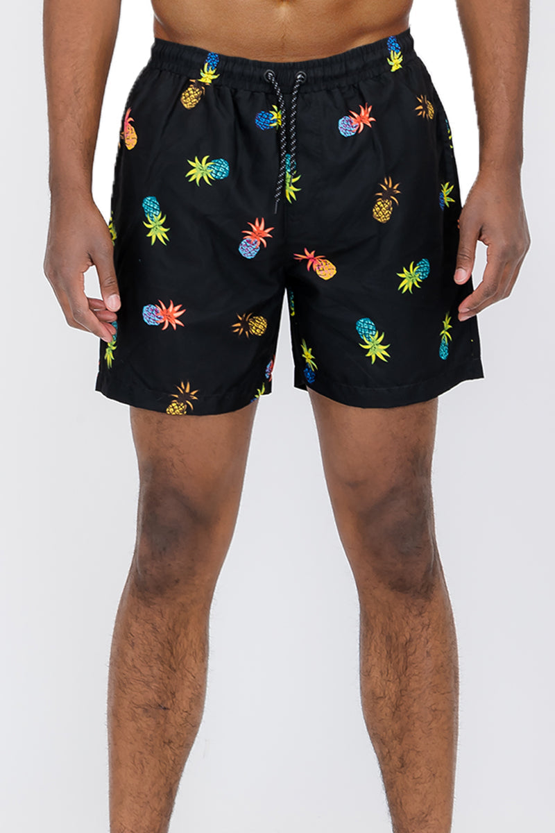 Pineapple Print Swim Shorts | 5.5" Inseam