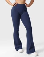 Flare Yoga Pants High Waisted | Flairé™ Flared Leggings with Pockets 30"