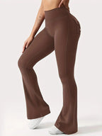 Flare Yoga Pants High Waisted | Flairé™ Flared Leggings with Pockets