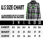 Lime Milo black and white flannel shacket mens for casual wear