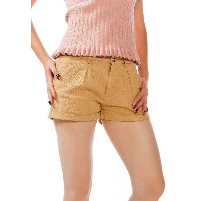 Rag Company flap pocket summer shorts in khaki with a stylish fit for casual wear