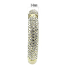 Sparkling flash gold brass bracelet for women adorned with shimmering rhinestones