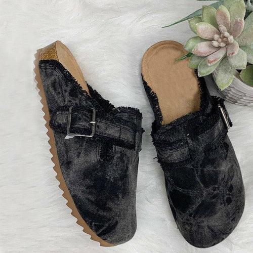 Women's Shoes - Flats Flat Heel Round Toe Canvas Loafer Womens Vintage Clogs Shoes