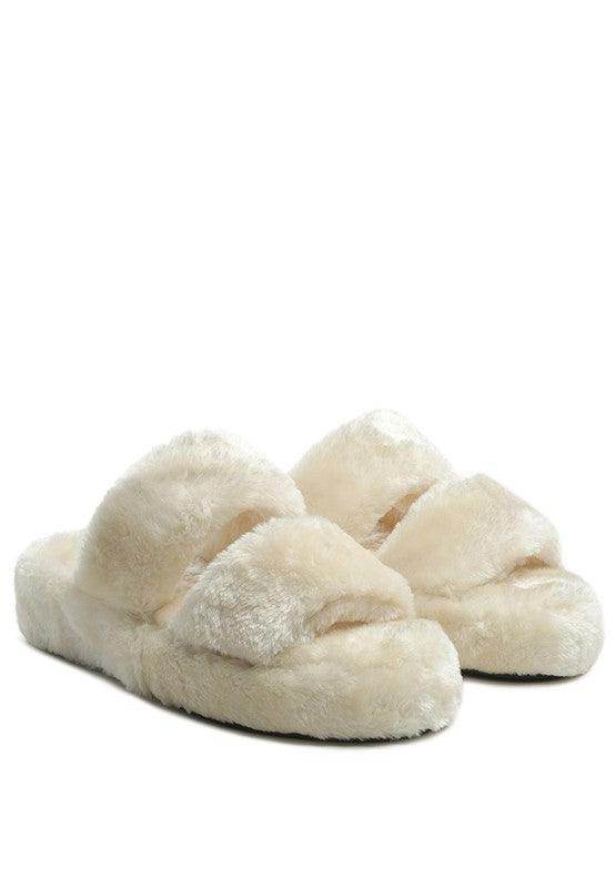 Rag Company women's cream flats slip on, perfect for cozy comfort at home