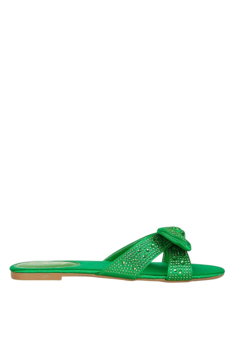 Fleurette Bow Flat Sandals