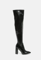 Women's Shoes - Boots Flittle Long Block Heel Boots