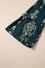 JUNIPER BLVD floral dress in dark green, perfect for casual outings