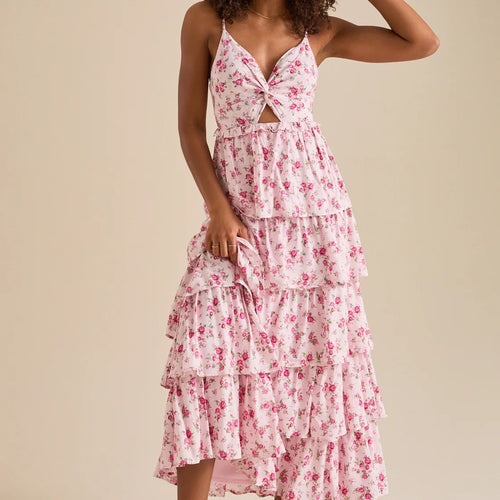 Women's floral dress from VacationGrabs, lightweight and perfect for summer events