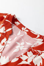 Women's floral dress by JUNIPER BLVD in rust color, perfect for summer outings