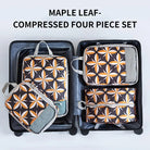 Maple leaf foldable packing cubes for travel in a suitcase