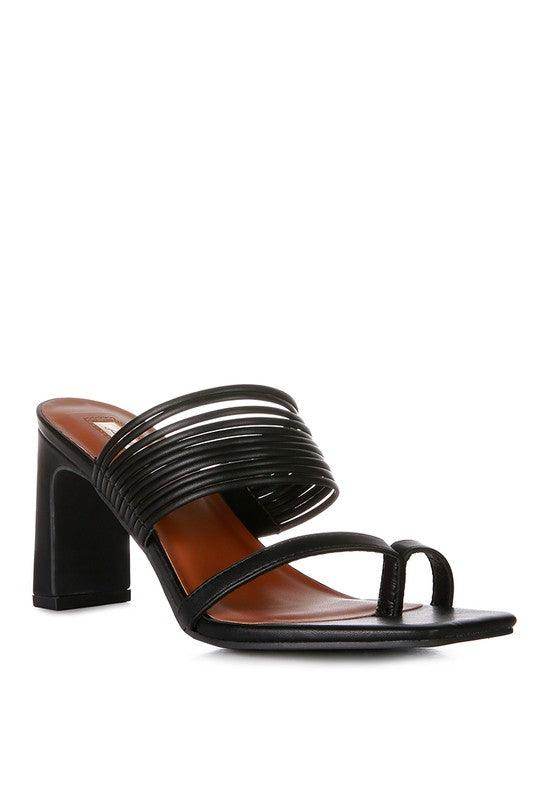 Follow Me Mid Block Heel Sandals - VacationGrabs