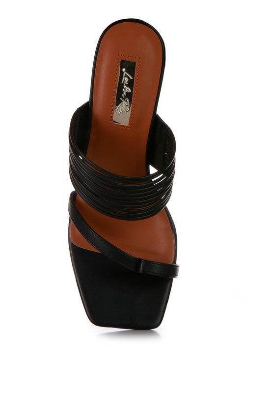 Follow Me Mid Block Heel Sandals - VacationGrabs