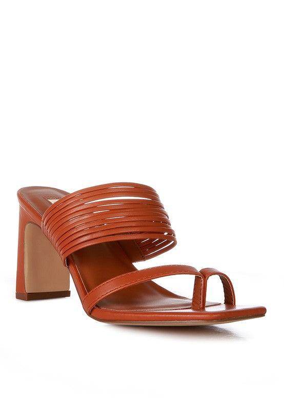 Follow Me Mid Block Heel Sandals - VacationGrabs