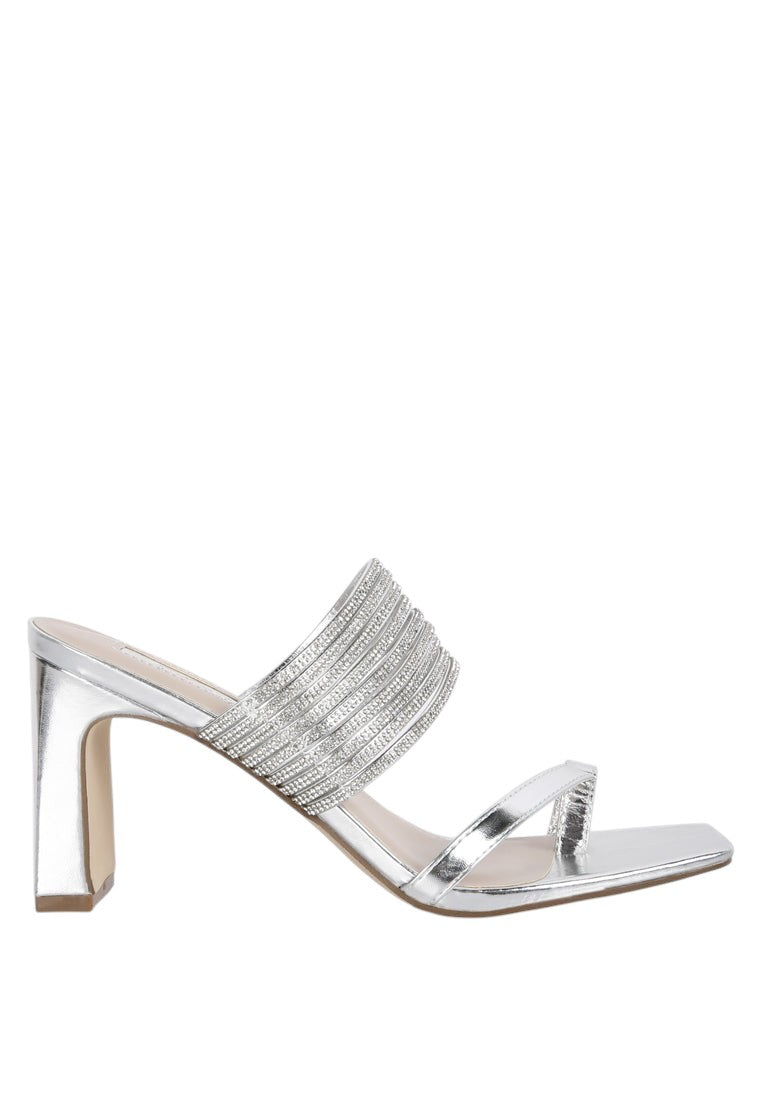 Follow Me Mid Block Heel Sandals