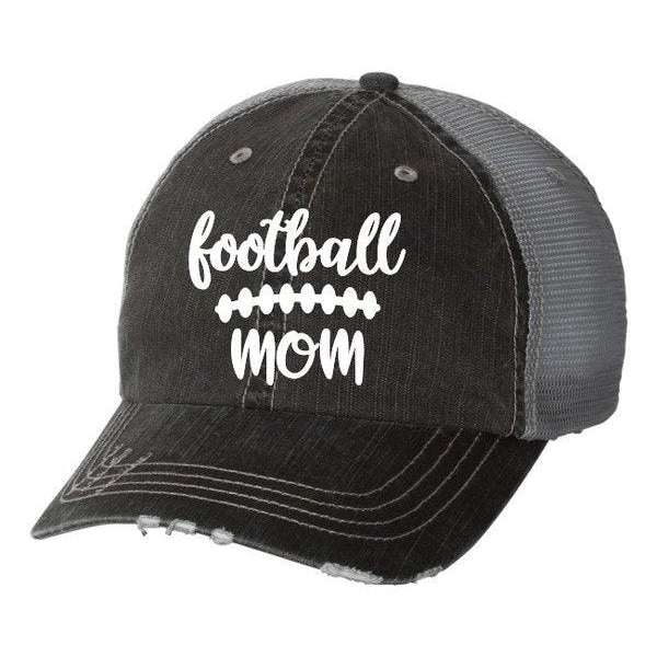 Women's Accessories - Hats Football Mom Embroidered Trucker Hat