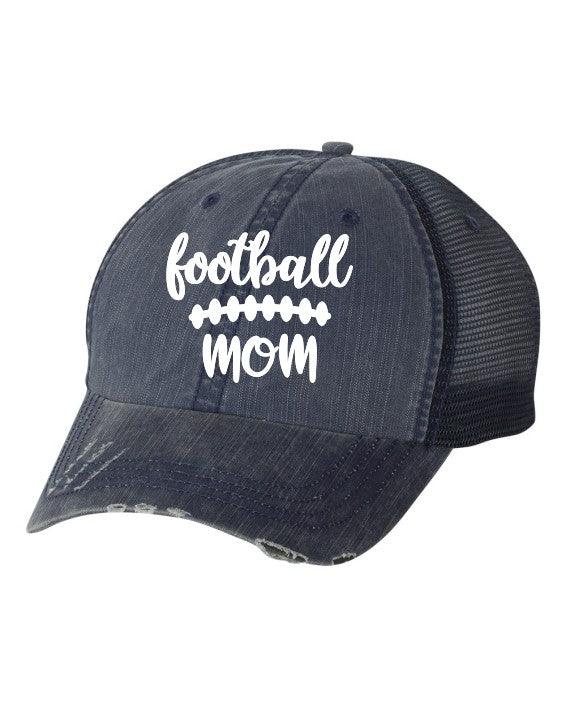 Women's Accessories - Hats Football Mom Embroidered Trucker Hat