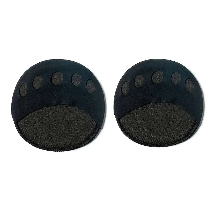Black forefoot pad protectors for pain relief and comfort