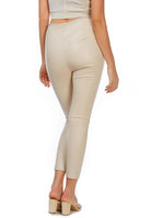 Women's Pants Formal Straight Faux Leather Trousers