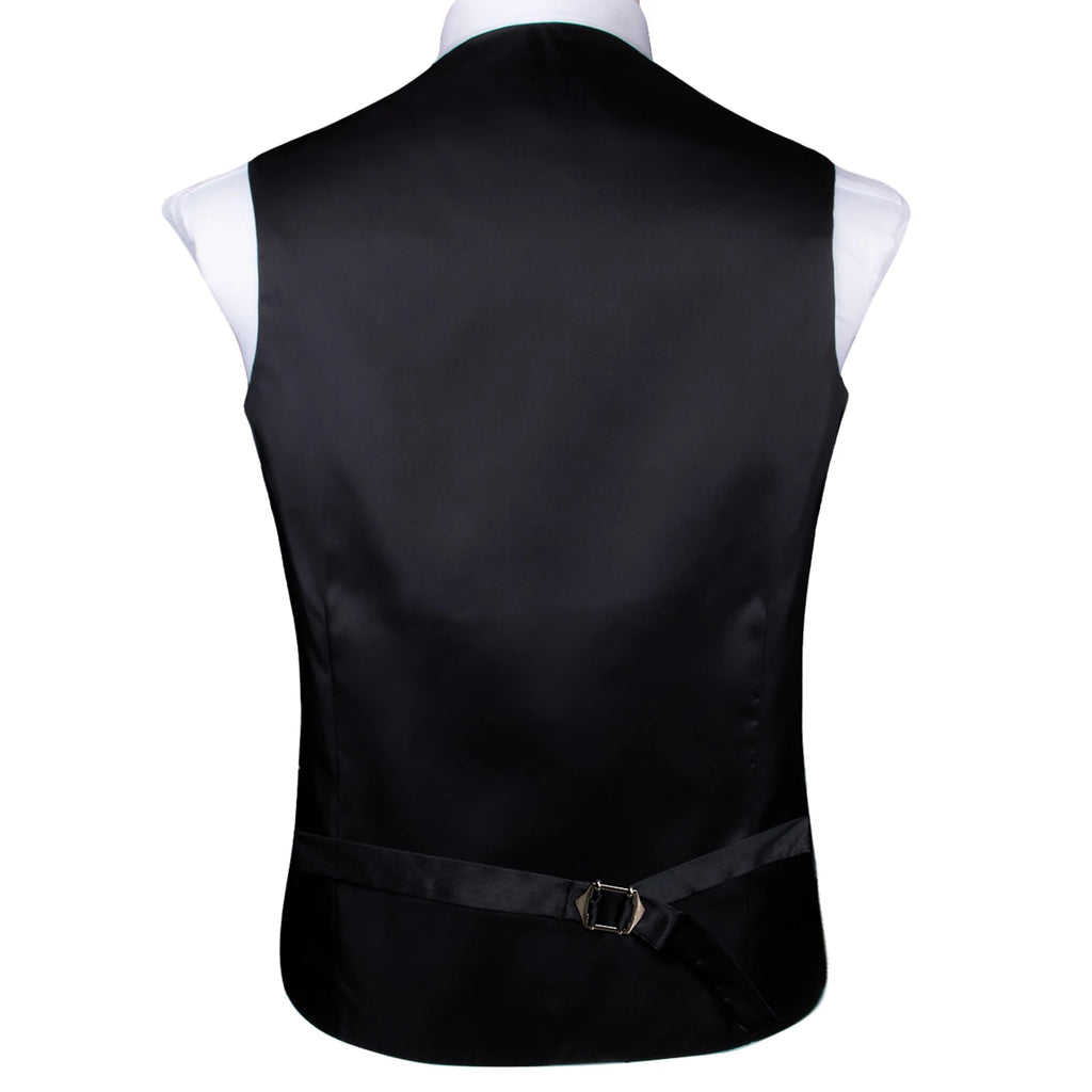 Black formal wear for mens vest, perfect for weddings and events