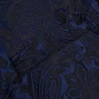 Navy paisley fabric, formal wear for mens, perfect for events