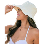 Frayed Edge Canvas Bucket Hat