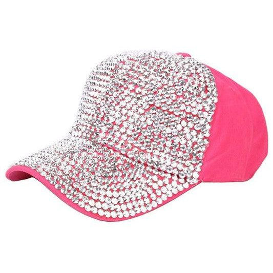 Women's Accessories - Hats Front Embellished Bling Rhinestone Baseball Cap