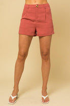 Women's Outfits & Sets Front Pleated Short