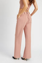 Women's Pants Front Seam Pants With Single Pocket