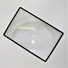Full page magnifier for reading, black frame, lightweight design