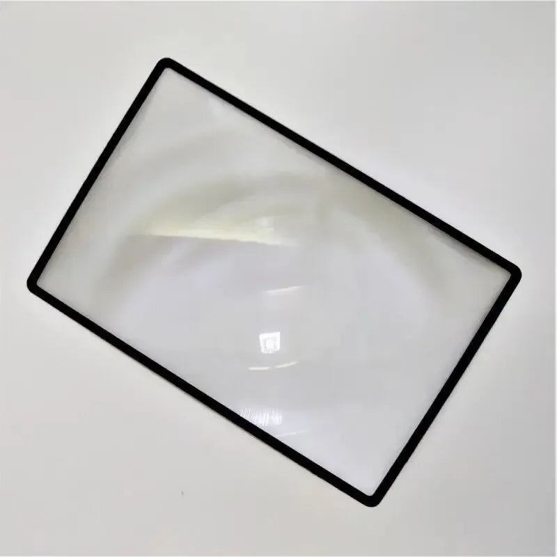 Full page magnifier for reading, black frame, lightweight design