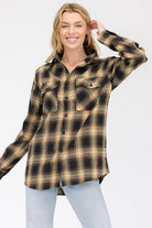 WEIV Women's Full Plaid Flannel for Vacations with a Comfortable Fit and Stylish Design